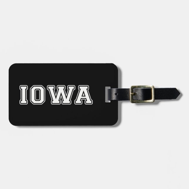 Iowa Luggage Tag (Front Horizontal)