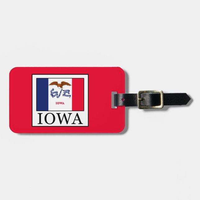 Iowa Luggage Tag (Front Horizontal)