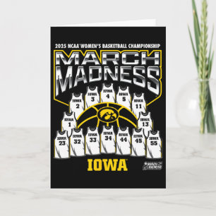 Iowa March Madness 2025 Women's Sketll Nil Card