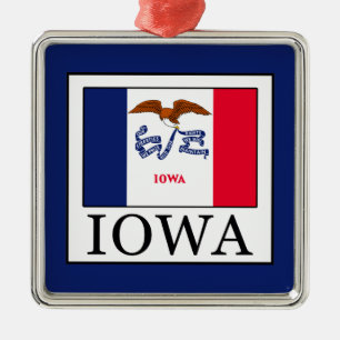 Iowa Metal Tree Decoration