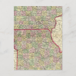 Iowa, Missouri Postcard