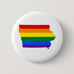 Iowa Pride 6 Cm Round Badge