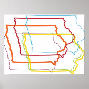 iowa pride blur poster