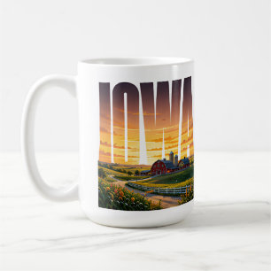 Iowa Rolling Farmland Golden Prairie Beauty Coffee Mug