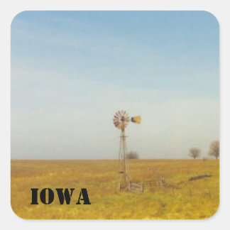 iowa scenes square sticker
