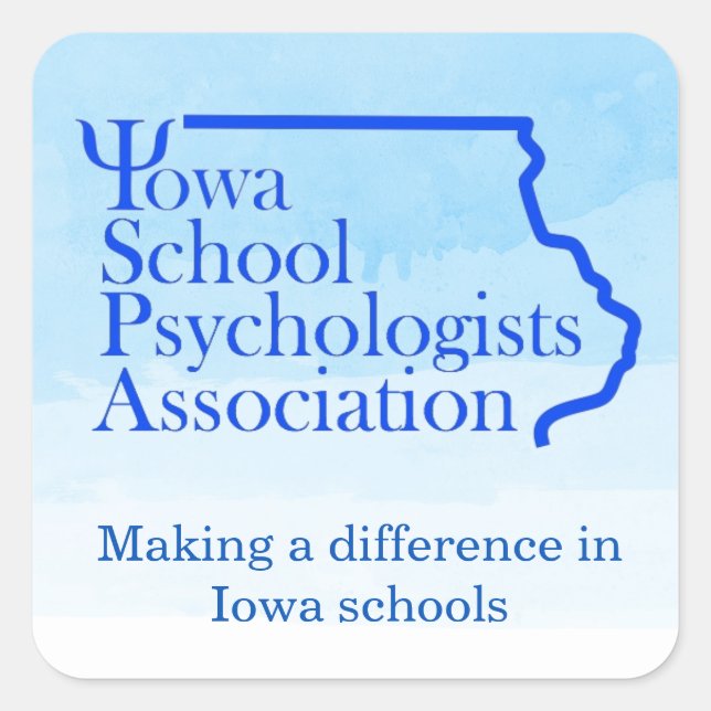 Iowa School Psychologists Association Stickers (Front)