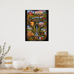 Iowa Skull Art Print State of Mind
