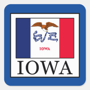 Iowa Square Sticker
