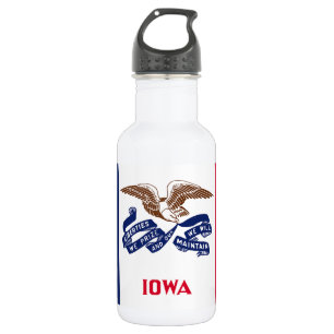 Iowa State Flag 532 Ml Water Bottle