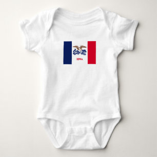 Iowa State Flag Baby Bodysuit