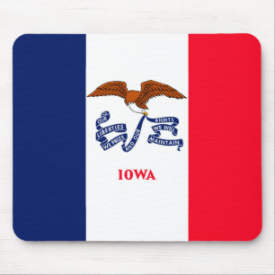 Iowa State Flag Design Mouse Pad
