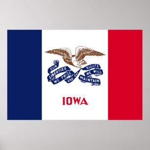 Iowa State flag Poster