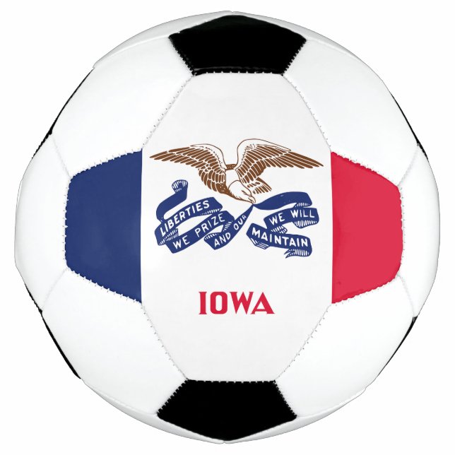 Iowa State Flag Soccer Ball (Front)