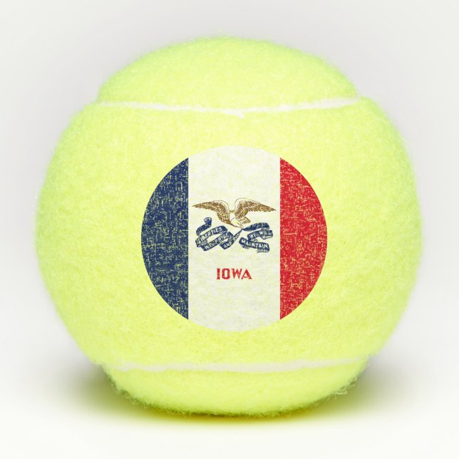 Iowa State Flag Tennis Balls (Front)