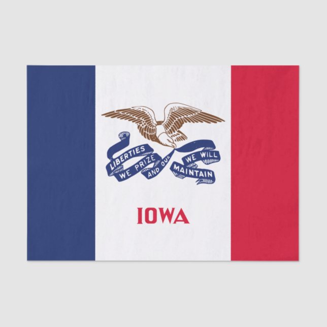 Iowa State Flag Tissue Paper (Front)