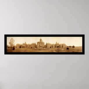 Iowa State Hospital Photo 1908 Poster