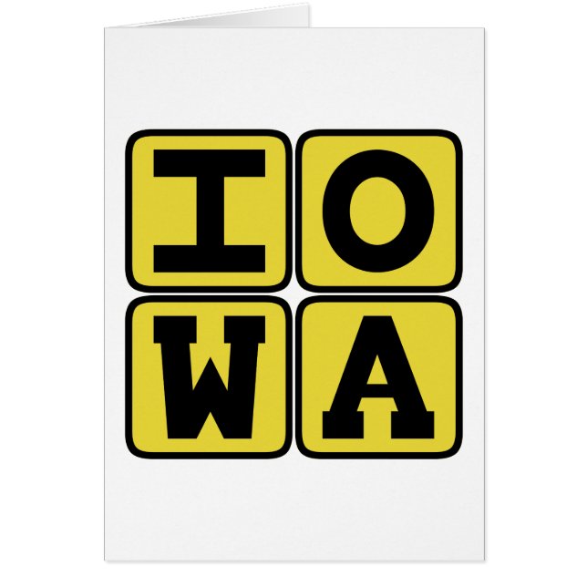 IOWA State Iowan Hawkeye Des Moines Cedar Rapids (Front)