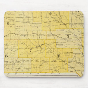 Iowa State Maps Mouse Pad