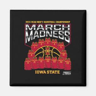 Iowa State March Madness 2025 Men's Sketll Nil Magnet