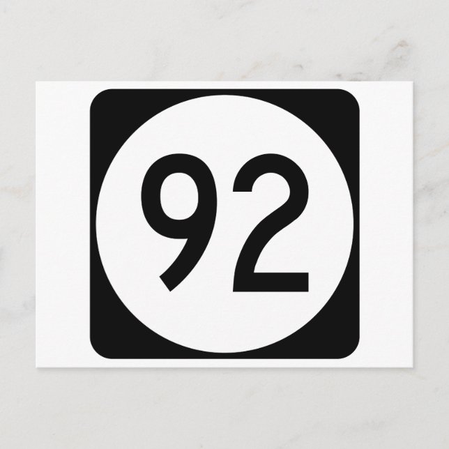 Iowa State Route 92 Postcard (Front)