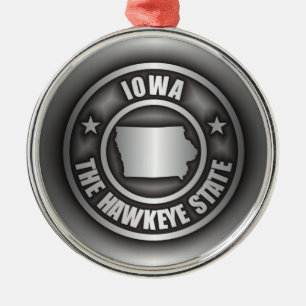 "Iowa Steel" Ornaments