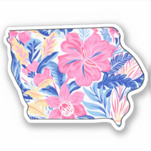 Iowa - Summer Sticker - Lilly Inspired