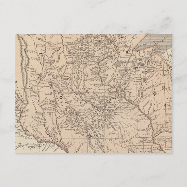 Iowa, Wisconsin Postcard (Front)