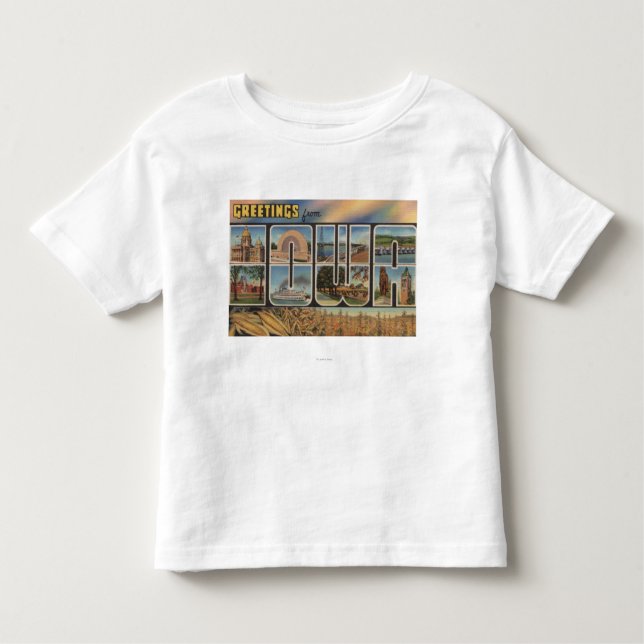 IowaLarge Letter ScenesIowa Toddler T-Shirt (Front)