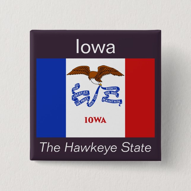 Iowan Flag Button (Front)