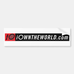iOwnTheWorldBannerLogo Bumper Sticker