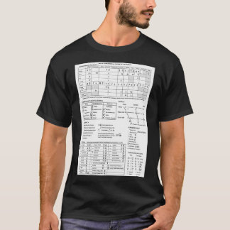 IPA Chart Black and White T-Shirt