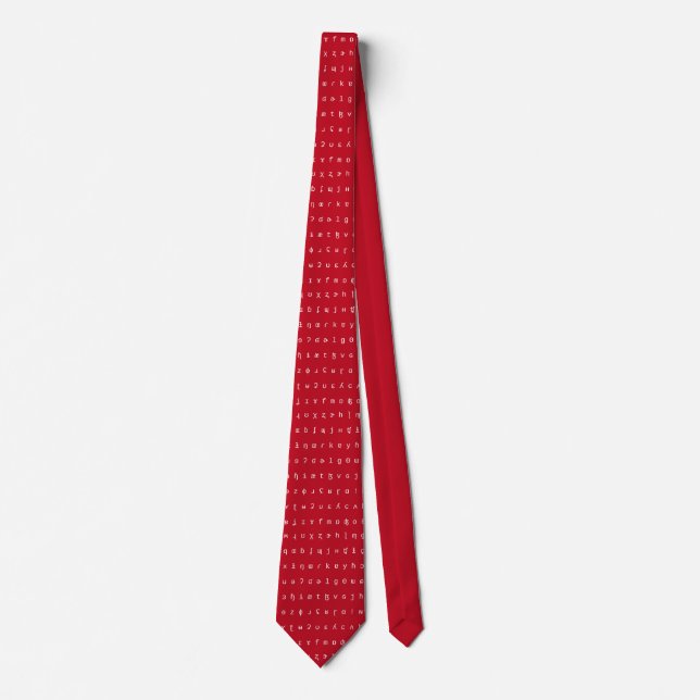 IPA tie - red and white (Front)