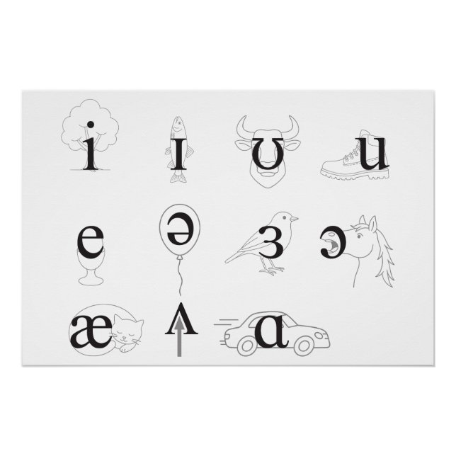 IPA Vowels Poster (Front)