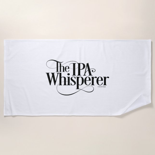 IPA Whisperer Beach Towel (Front)