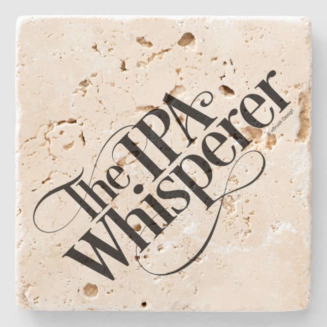 IPA Whisperer Stone Coaster (Front)