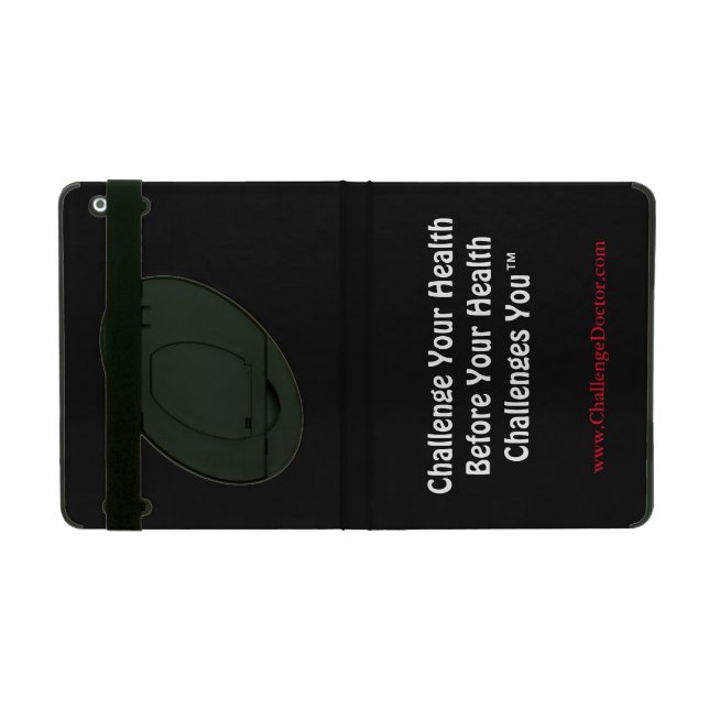 IPAD 2/3/4 Cover with Kickstand "Challenge..." (Outside)