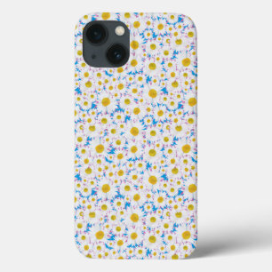 iPad Air Case-Mate Case: Ditzy White Daisies: Blue iPhone 13 Case