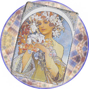 IPAD CASE - Alphonse Mucha - Vintage 1897 -Flowers