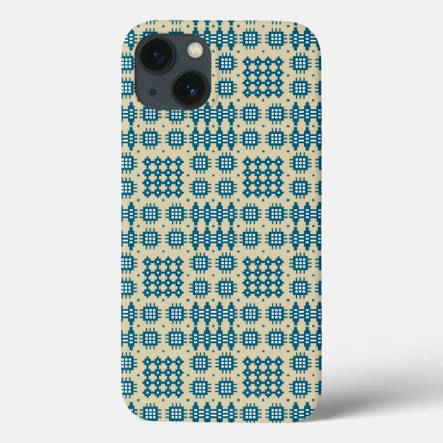 iPad Case-Mate Case: Navy, Welsh Tapestry Pattern iPhone Case (Back)
