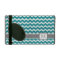 iPad Custom Monogram Grey Teal Chevrons