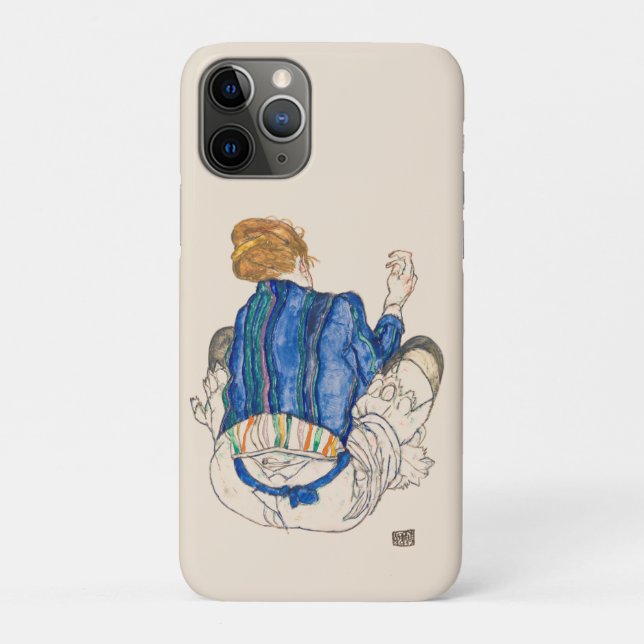 IPAD IPHONE CASE : EGON SCHIELE : SEATED WOMAN  (Back)