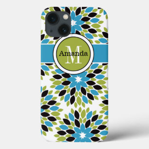 iPad Mini Case Floral Blue, Green, White