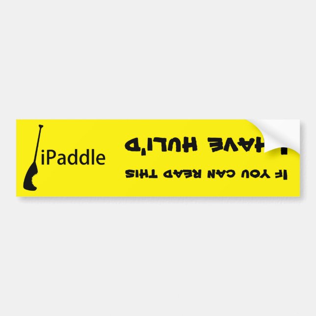 iPaddle Huli Bumper Sticker (Front)