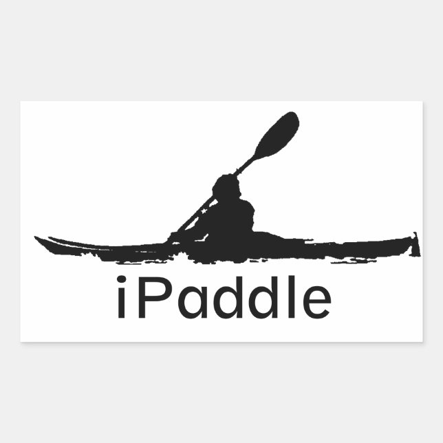 iPaddle Rectangular Sticker (Front)