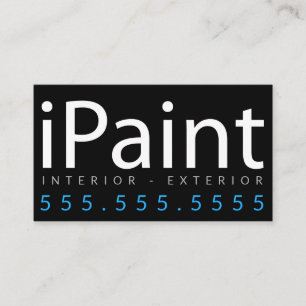 iPaint. House Painter Contractor  Business Card