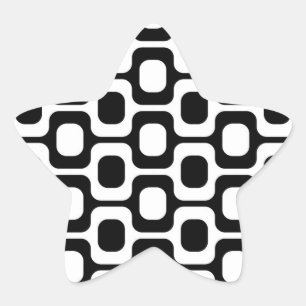 Ipanema Beach - Black and white Star Sticker