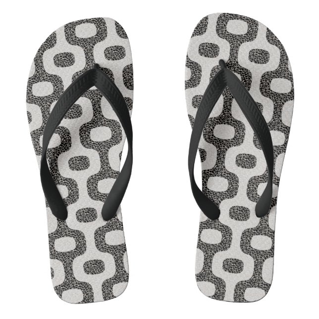 Ipanema Beach Rio de Janeiro Tile Jandals (Footbed)