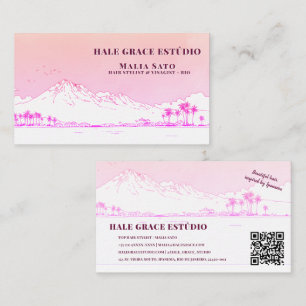 Ipanema Beach Sunset Salon Hair Stylist Business Card