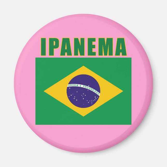 IPANEMA Brazil Beach Tshirts, Gifts Magnet (Front)