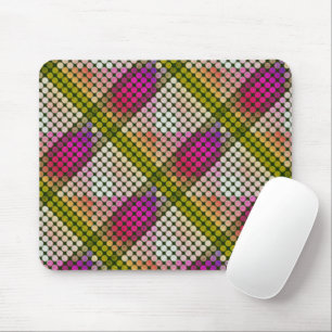 Ipanema colour style in repeated buttons and shape mouse pad